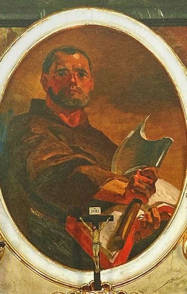 Bild des seligen Engelberg Kolland in der Dekanatspfarrkirche von Zell am Ziller